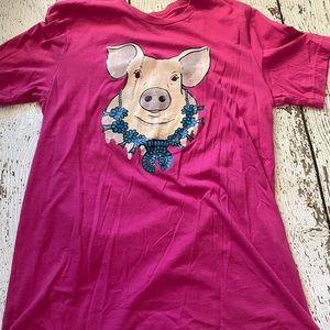 hog with squash blossom shirt